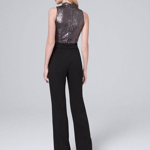 NEW BLACK HOUSE WHITE MARKET sequin jumpsuit - Picture 2 of 2